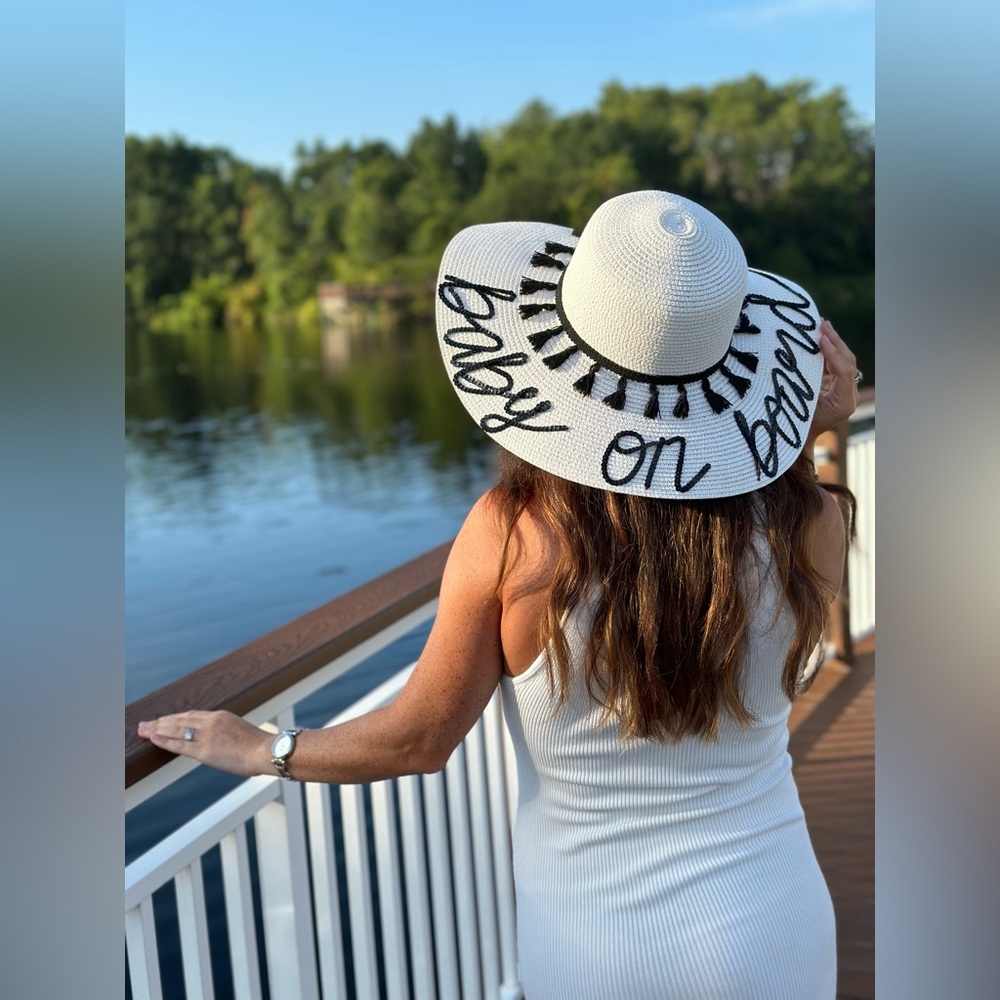 Baby on Board Announcement Sun Hat Maternity